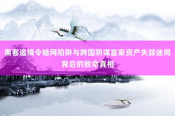 黑客追缉令暗网陷阱与跨国阴谋富豪资产失踪迷局背后的致命真相